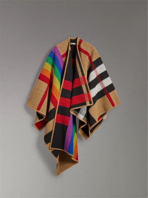 burberry scarf lgbt|The Burberry Check Gets a Rainbow Makeover to .